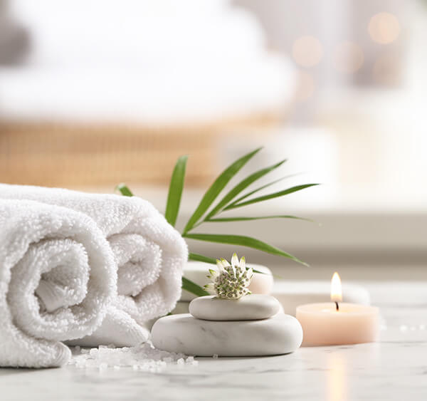 Photo of towel and candle